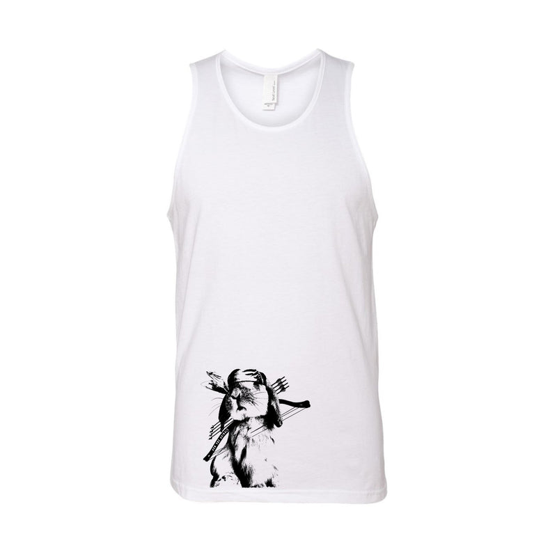 Load image into Gallery viewer, Men&#39;s | Rambo Bunny | Tank Top - Arm The Animals Clothing LLC
