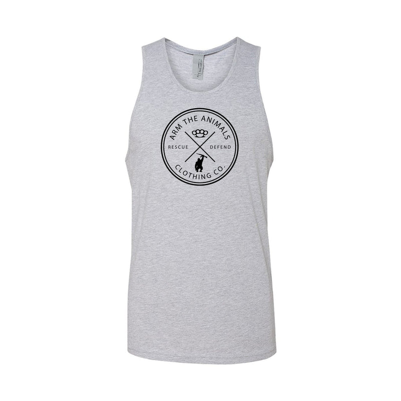 Load image into Gallery viewer, Men&#39;s | Rescue Knuckles Logo | Tank Top - Arm The Animals Clothing LLC
