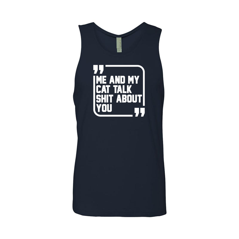 Load image into Gallery viewer, Men&#39;s | Sh*t Talker - Cat | Tank Top - Arm The Animals Clothing LLC
