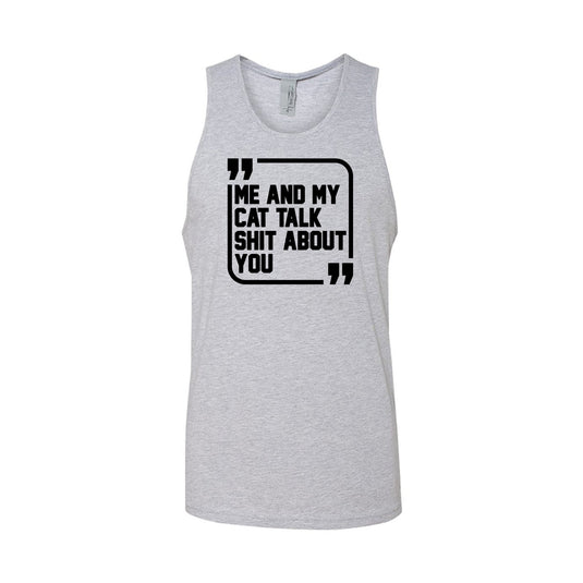 Men's | Sh*t Talker - Cat | Tank Top - Arm The Animals Clothing LLC