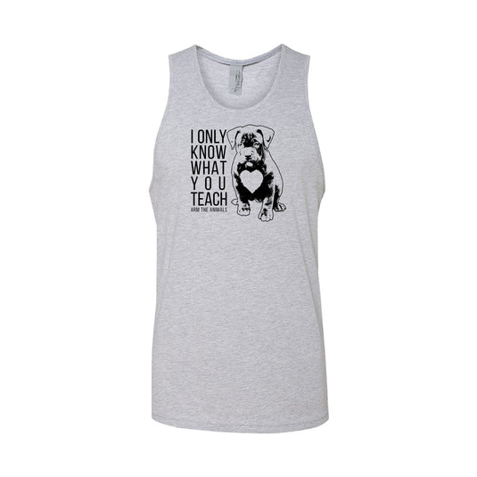 Men's | What You Teach | Tank Top - Arm The Animals Clothing LLC