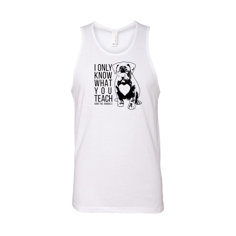 Load image into Gallery viewer, Men&#39;s | What You Teach | Tank Top - Arm The Animals Clothing LLC
