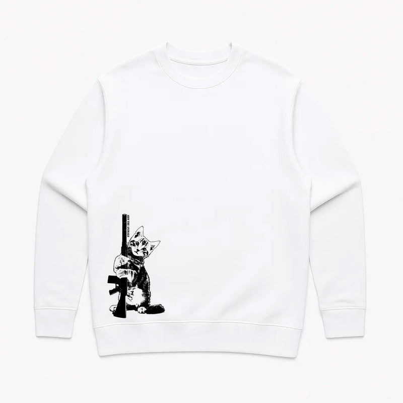 Load image into Gallery viewer, Unisex | Ain&#39;t Kitten Around | Crewneck Sweatshirt - Arm The Animals Clothing LLC
