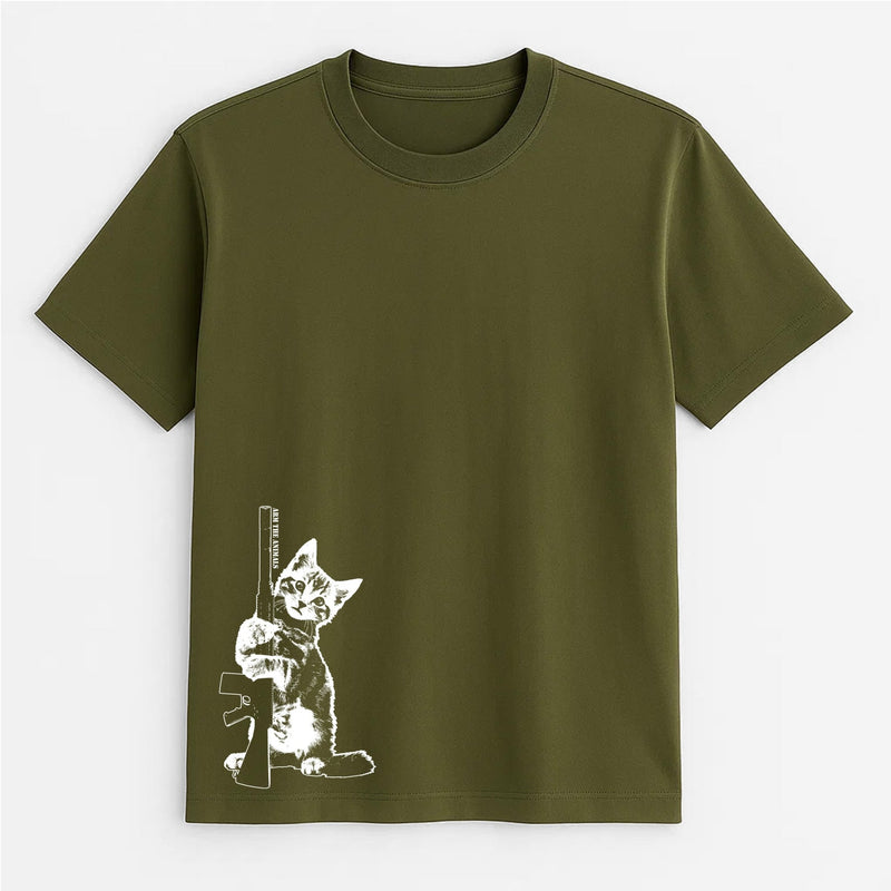 Load image into Gallery viewer, Unisex | Ain&#39;t Kitten Around | Tee - Arm The Animals Clothing LLC
