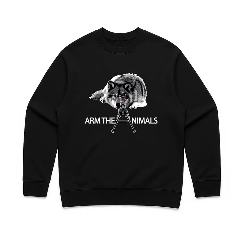 Load image into Gallery viewer, Unisex | M - 16 Wolf | Crewneck Sweatshirt - Arm The Animals Clothing LLC
