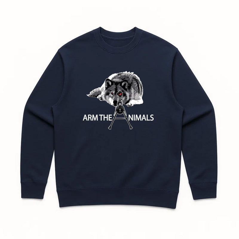 Load image into Gallery viewer, Unisex | M - 16 Wolf | Crewneck Sweatshirt - Arm The Animals Clothing LLC
