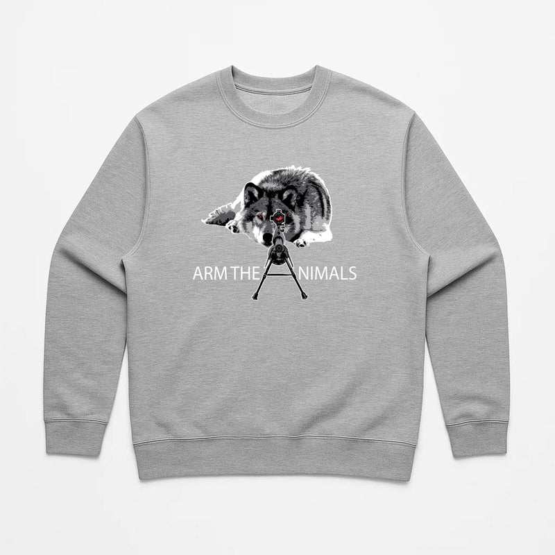 Load image into Gallery viewer, Unisex | M - 16 Wolf | Crewneck Sweatshirt - Arm The Animals Clothing LLC

