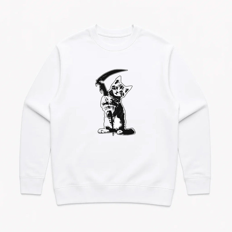 Load image into Gallery viewer, Unisex | Reaper Kitty | Crewneck Sweatshirt - Arm The Animals Clothing LLC
