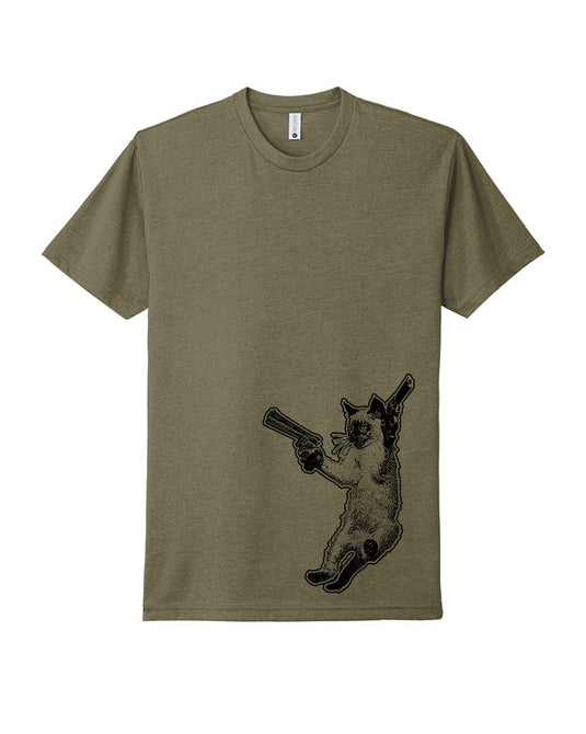Unisex | The Cat and The Gat | Crew - Arm The Animals Clothing LLC