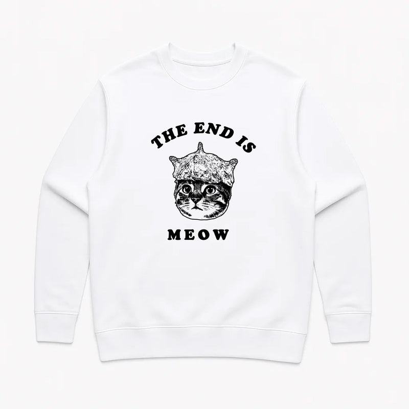 Load image into Gallery viewer, Unisex | The End Is Meow | Crewneck Sweatshirt - Arm The Animals Clothing LLC
