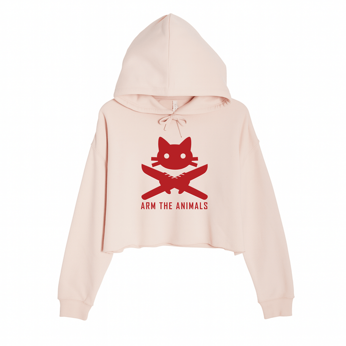 Women's | 9 Lives 2 Lose | Crop Hoodie - Arm The Animals Clothing LLC