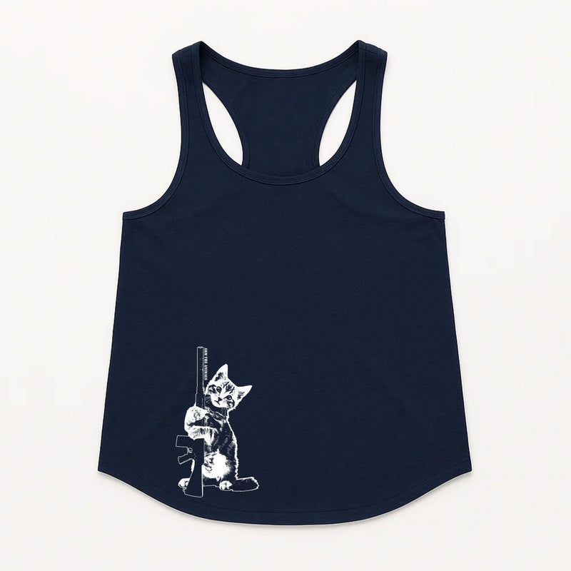 Load image into Gallery viewer, Women&#39;s | Ain&#39;t Kitten Around | Tank Top - Arm The Animals Clothing LLC
