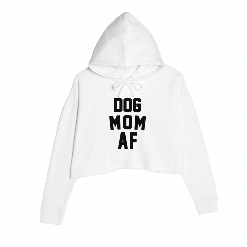 Load image into Gallery viewer, Women&#39;s | Dog Mom AF | Crop Hoodie - Arm The Animals Clothing LLC
