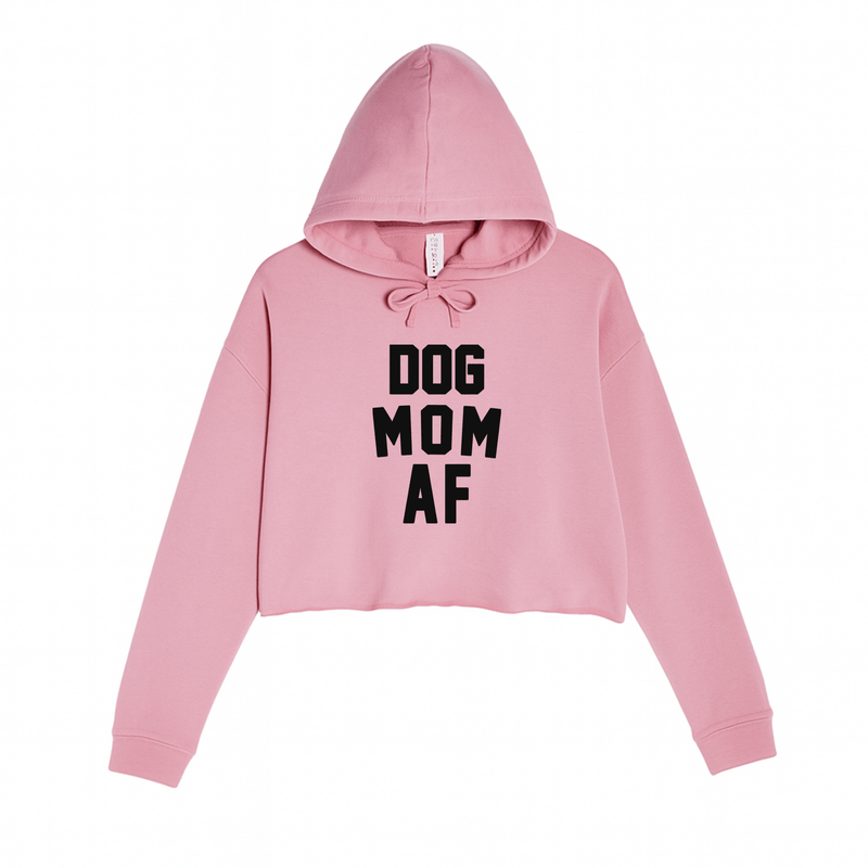 Load image into Gallery viewer, Women&#39;s | Dog Mom AF | Crop Hoodie - Arm The Animals Clothing LLC
