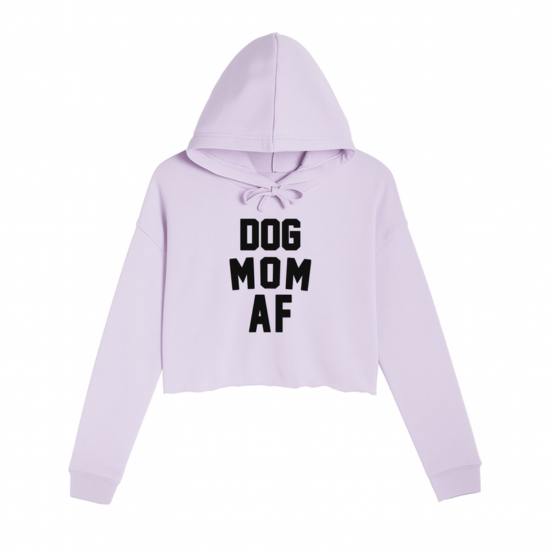 Load image into Gallery viewer, Women&#39;s | Dog Mom AF | Crop Hoodie - Arm The Animals Clothing LLC
