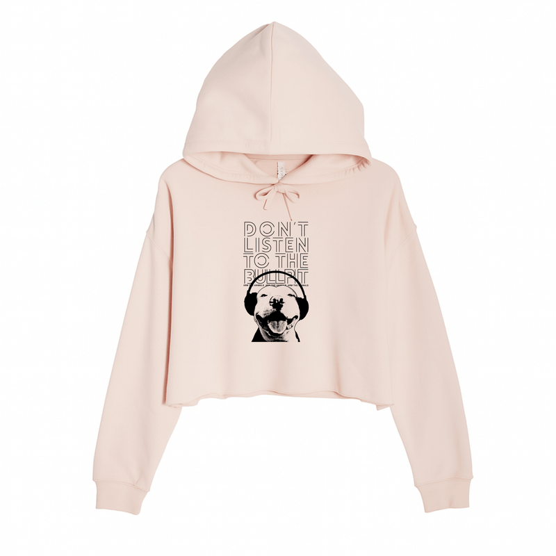 Load image into Gallery viewer, Women&#39;s | Don&#39;t Listen To The Bullpit | Crop Hoodie - Arm The Animals Clothing LLC
