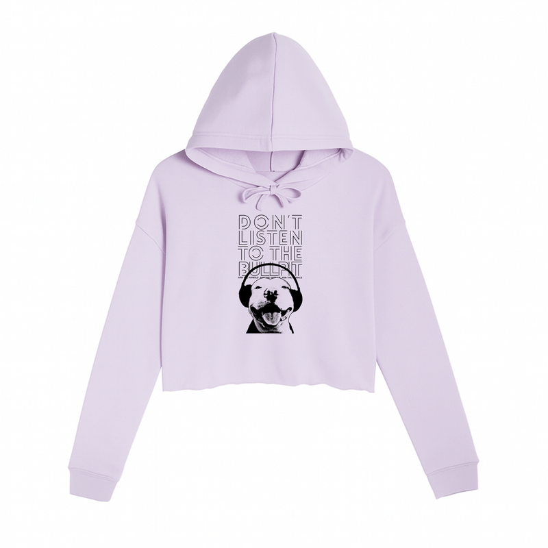 Load image into Gallery viewer, Women&#39;s | Don&#39;t Listen To The Bullpit | Crop Hoodie - Arm The Animals Clothing LLC
