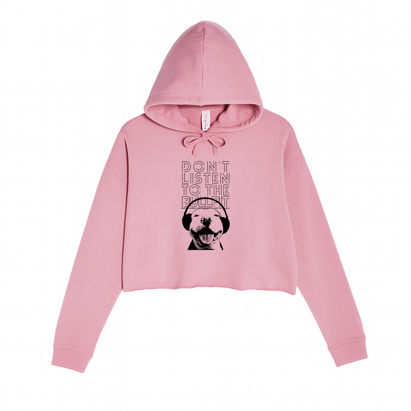 Load image into Gallery viewer, Women&#39;s | Don&#39;t Listen To The Bullpit | Crop Hoodie - Arm The Animals Clothing LLC
