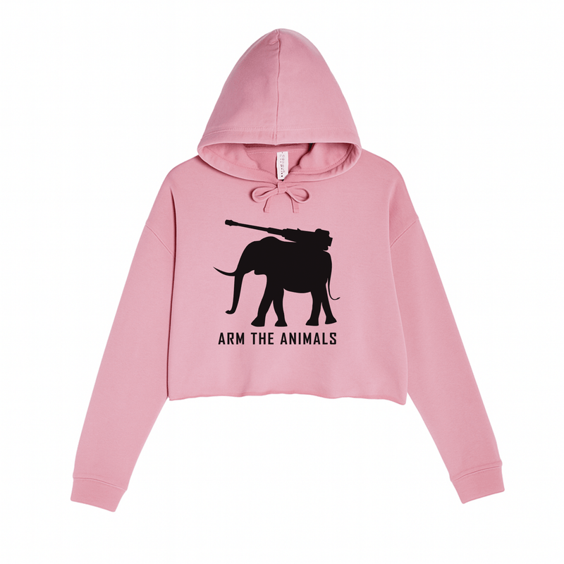 Load image into Gallery viewer, Women&#39;s | Iron Tusk | Crop Hoodie - Arm The Animals Clothing LLC
