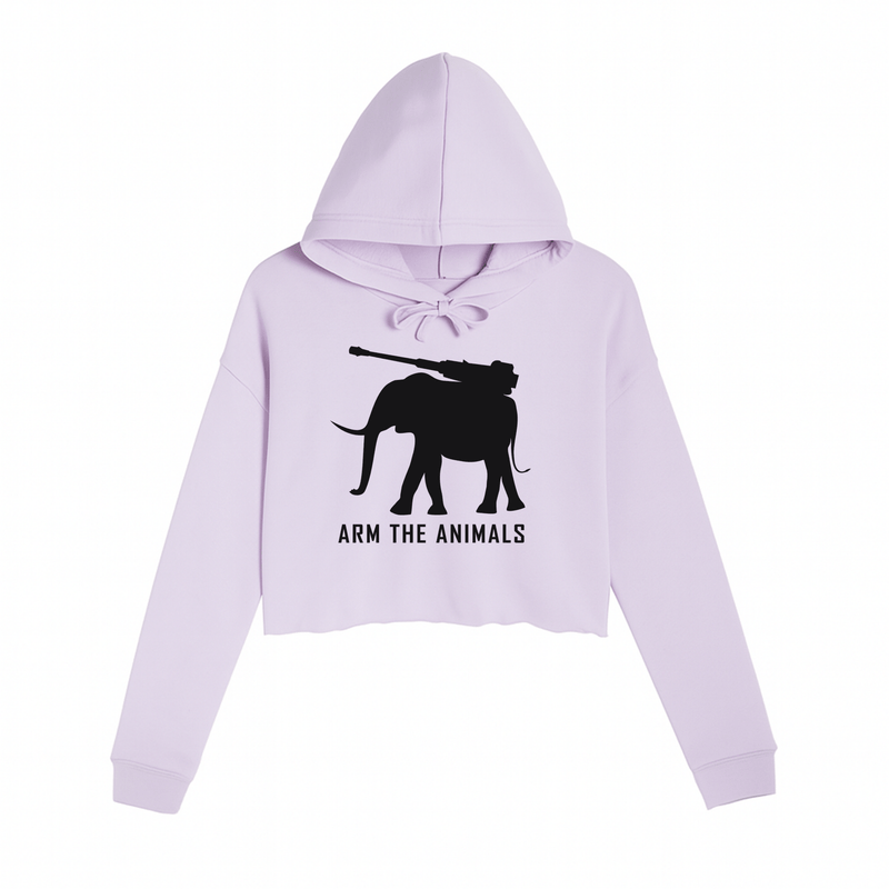 Load image into Gallery viewer, Women&#39;s | Iron Tusk | Crop Hoodie - Arm The Animals Clothing LLC
