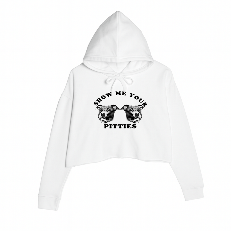 Load image into Gallery viewer, Women&#39;s | My Pitties | Crop Hoodie - Arm The Animals Clothing LLC
