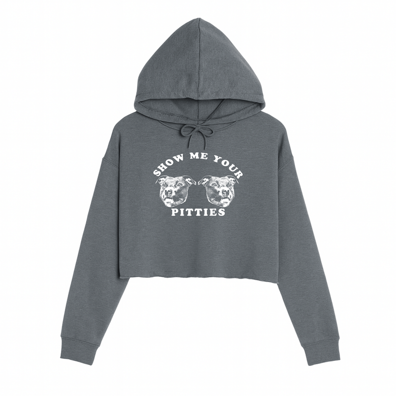 Load image into Gallery viewer, Women&#39;s | My Pitties | Crop Hoodie - Arm The Animals Clothing LLC
