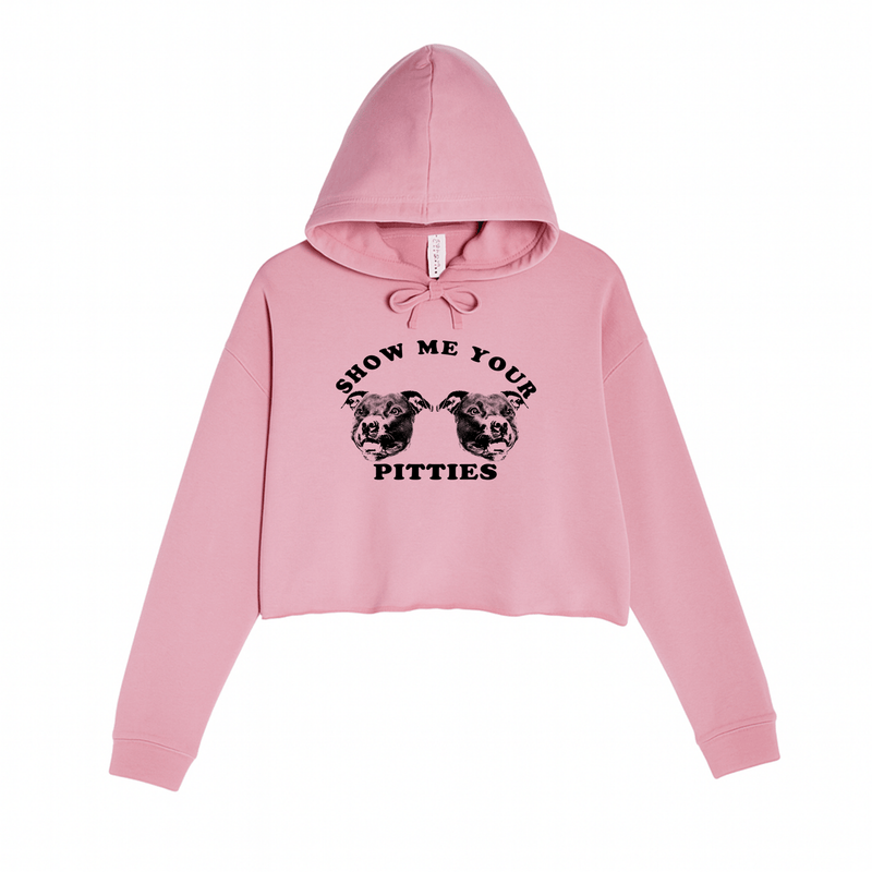 Load image into Gallery viewer, Women&#39;s | My Pitties | Crop Hoodie - Arm The Animals Clothing LLC
