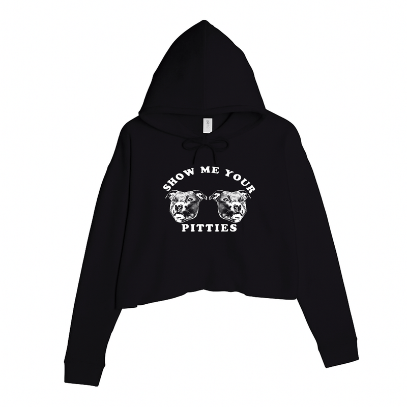 Load image into Gallery viewer, Women&#39;s | My Pitties | Crop Hoodie - Arm The Animals Clothing LLC
