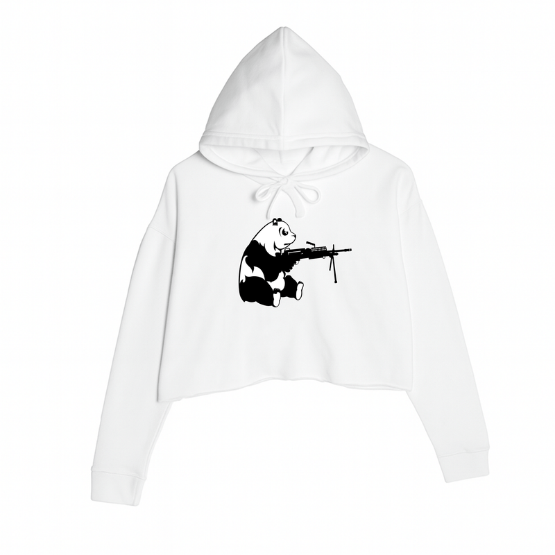 Load image into Gallery viewer, Women&#39;s | Pandemic | Crop Hoodie - Arm The Animals Clothing LLC

