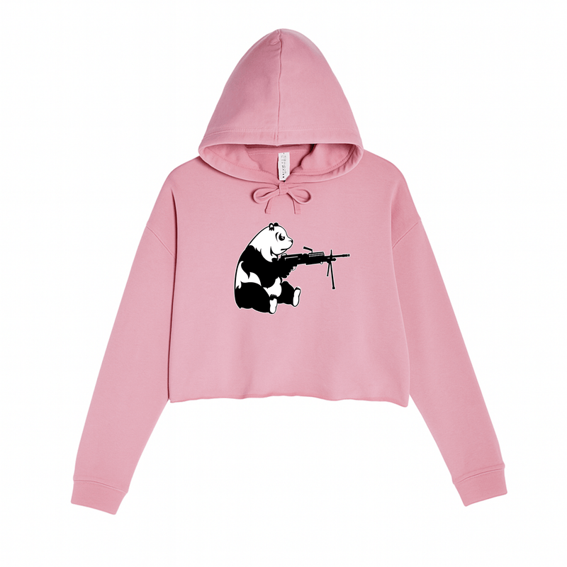 Load image into Gallery viewer, Women&#39;s | Pandemic | Crop Hoodie - Arm The Animals Clothing LLC
