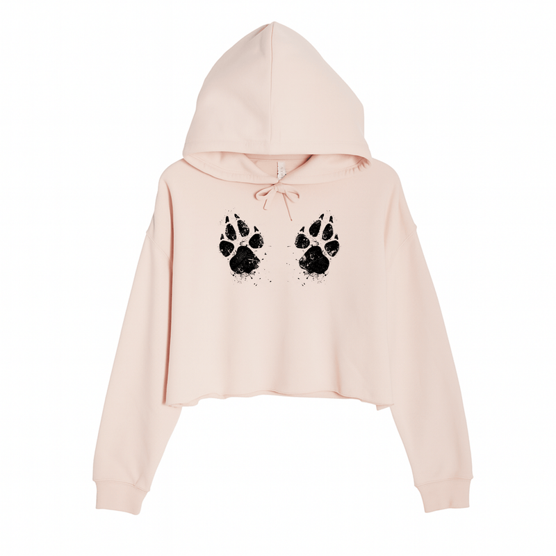 Load image into Gallery viewer, Women&#39;s | Paw - Sive Aggressive | Crop Hoodie - Arm The Animals Clothing LLC
