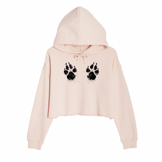 Women's | Paw - Sive Aggressive | Crop Hoodie - Arm The Animals Clothing LLC