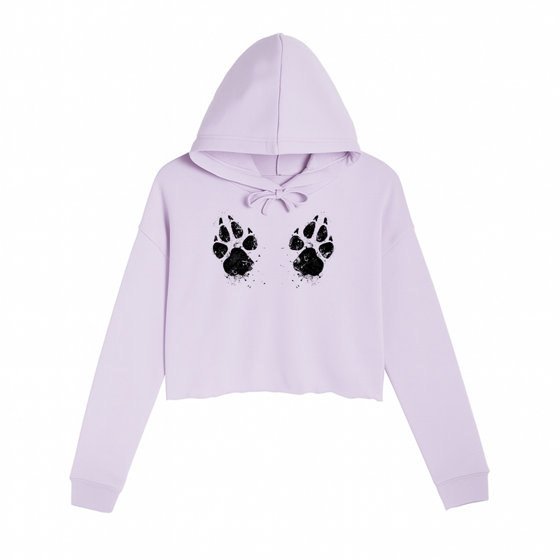 Load image into Gallery viewer, Women&#39;s | Paw - Sive Aggressive | Crop Hoodie - Arm The Animals Clothing LLC
