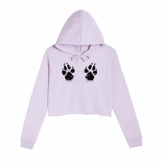 Women's | Paw - Sive Aggressive | Crop Hoodie - Arm The Animals Clothing LLC