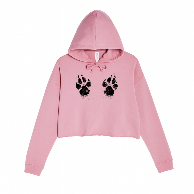 Load image into Gallery viewer, Women&#39;s | Paw - Sive Aggressive | Crop Hoodie - Arm The Animals Clothing LLC
