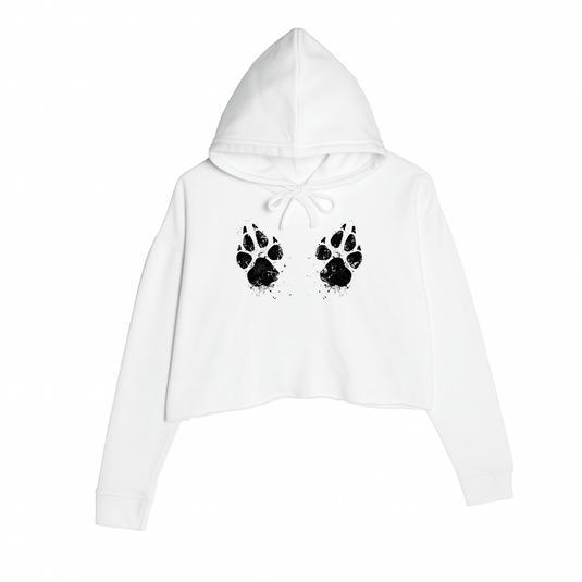 Women's | Paw - Sive Aggressive | Crop Hoodie - Arm The Animals Clothing LLC