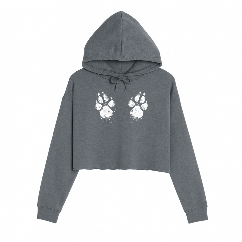 Load image into Gallery viewer, Women&#39;s | Paw - Sive Aggressive | Crop Hoodie - Arm The Animals Clothing LLC
