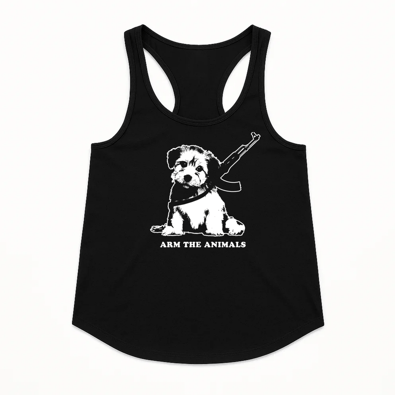 Load image into Gallery viewer, Women&#39;s | Puppy Power | Racerback Tank - Arm The Animals Clothing LLC

