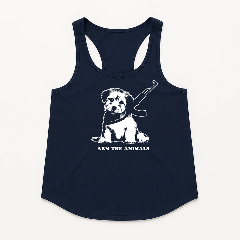 Load image into Gallery viewer, Women&#39;s | Puppy Power | Racerback Tank - Arm The Animals Clothing LLC
