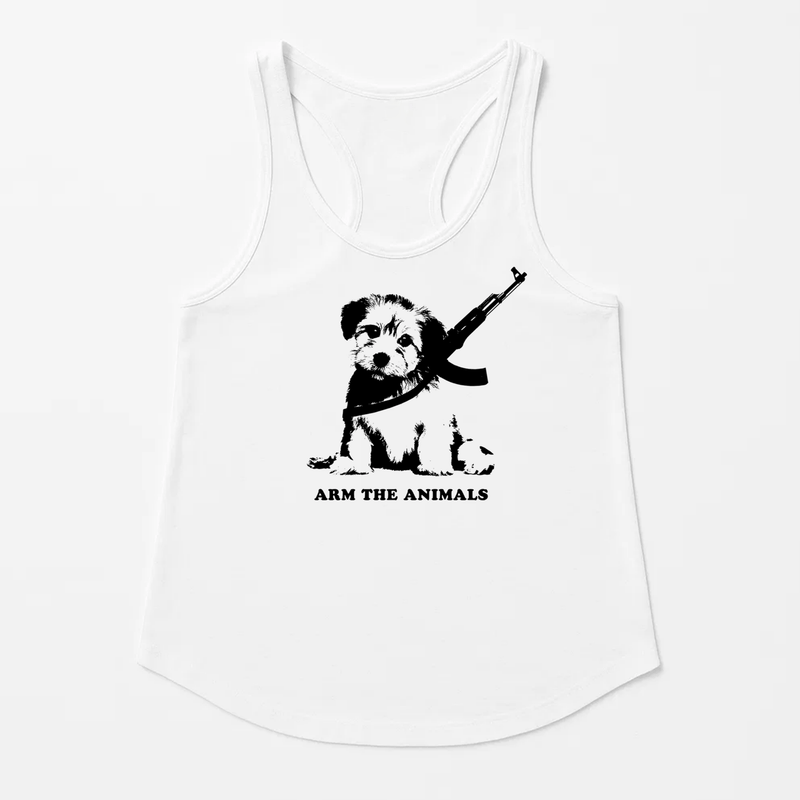 Load image into Gallery viewer, Women&#39;s | Puppy Power | Racerback Tank - Arm The Animals Clothing LLC
