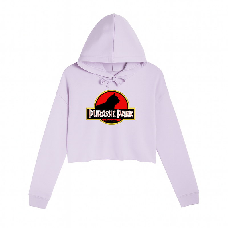 Load image into Gallery viewer, Women&#39;s | Purrassic Park | Crop Hoodie - Arm The Animals Clothing LLC
