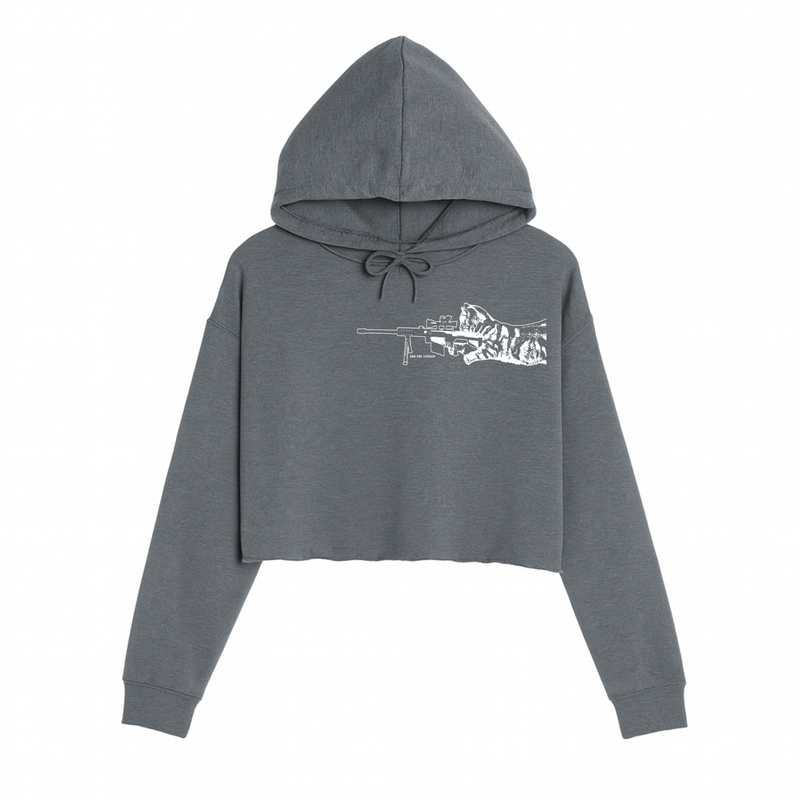 Load image into Gallery viewer, Women&#39;s | Scout Snipurr | Crop Hoodie - Arm The Animals Clothing LLC
