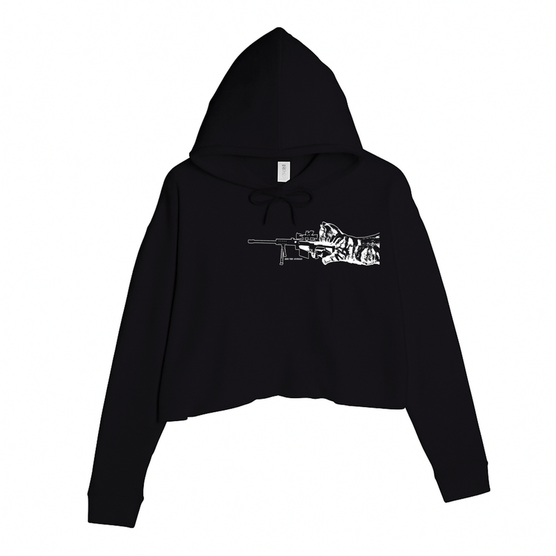 Load image into Gallery viewer, Women&#39;s | Scout Snipurr | Crop Hoodie - Arm The Animals Clothing LLC
