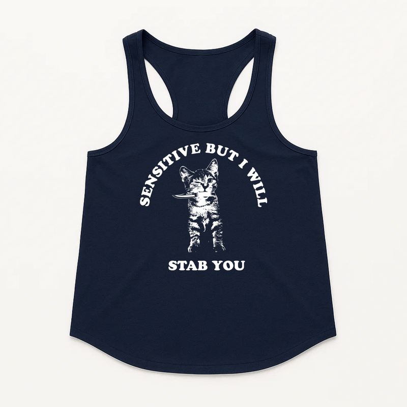 Load image into Gallery viewer, Women&#39;s | Sensitive | Racerback Tank - Arm The Animals Clothing LLC
