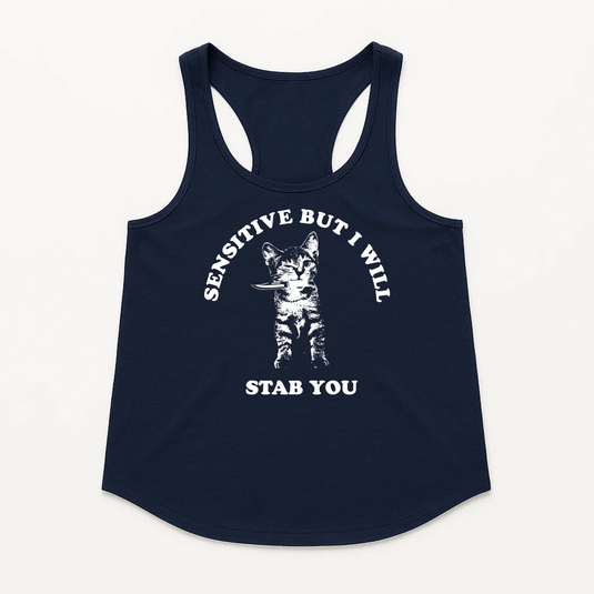 Women's | Sensitive | Racerback Tank - Arm The Animals Clothing LLC