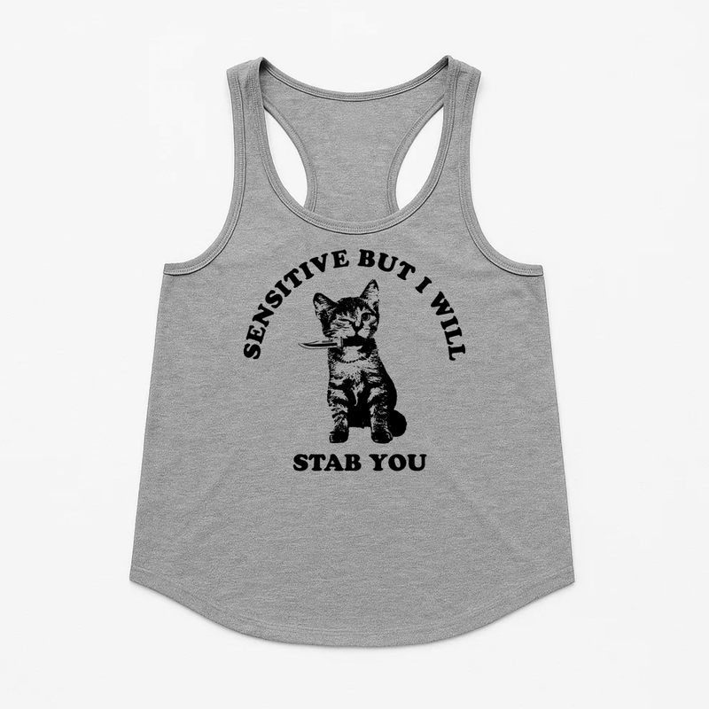 Load image into Gallery viewer, Women&#39;s | Sensitive | Racerback Tank - Arm The Animals Clothing LLC
