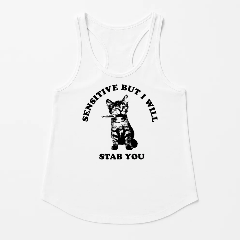 Load image into Gallery viewer, Women&#39;s | Sensitive | Racerback Tank - Arm The Animals Clothing LLC
