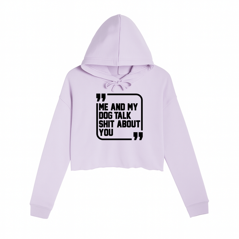 Load image into Gallery viewer, Women&#39;s | Sh*t Talker - Dog | Crop Hoodie - Arm The Animals Clothing LLC
