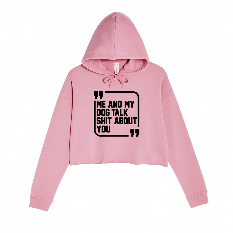 Load image into Gallery viewer, Women&#39;s | Sh*t Talker - Dog | Crop Hoodie - Arm The Animals Clothing LLC
