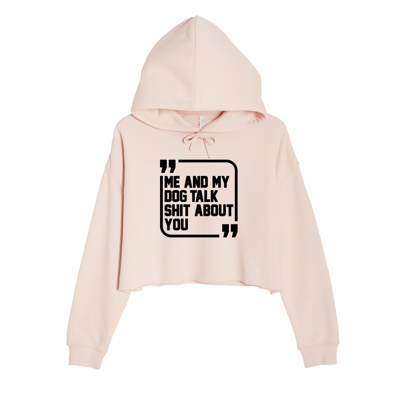 Load image into Gallery viewer, Women&#39;s | Sh*t Talker - Dog | Crop Hoodie - Arm The Animals Clothing LLC
